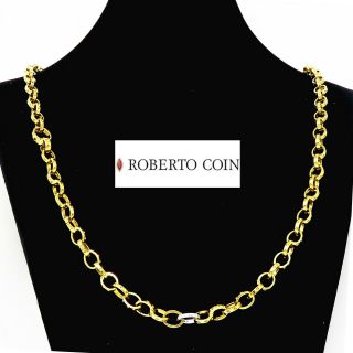 Nyjewel Roberto Coin 18k Gold Break Away Pois Moi Diamond Link Bracelet/necklace