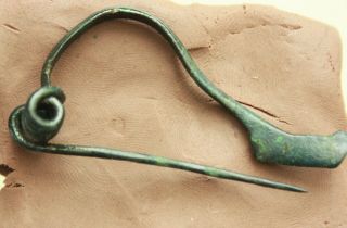 Ancient Roman Bronze Military Fibula & Brooch Functional L=60x13x28mm 7g