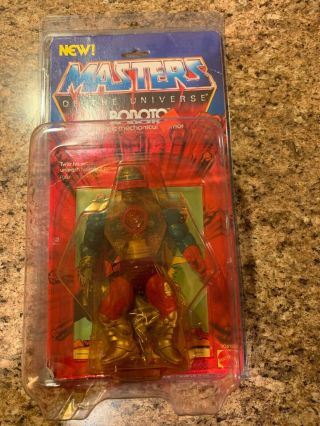 Roboto He - Man Motu Moc 1984 Mattel Vintage Moc W/zolo Case Masters Of The Univer