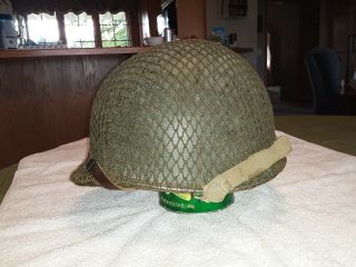 Us Ww2 M1 Helmet Swivel Bale Rear Seam M1 Helmet Shell /cogeb Liner