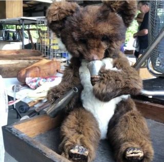 Roullet & Decamps Mechanical Drinking Bear