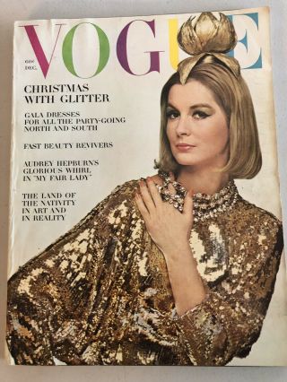 6 Vintage 1963 Vogue Magazines Sandra Paul Audrey Hepburn 2
