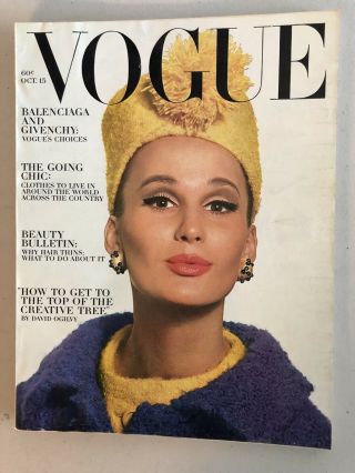 6 Vintage 1963 Vogue Magazines Sandra Paul Audrey Hepburn 3