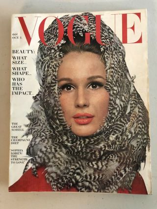 6 Vintage 1963 Vogue Magazines Sandra Paul Audrey Hepburn 4