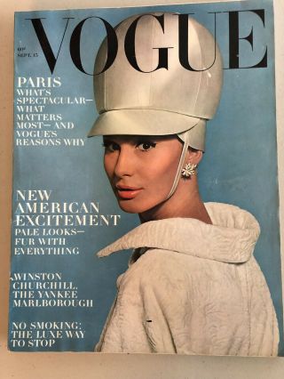 6 Vintage 1963 Vogue Magazines Sandra Paul Audrey Hepburn 5