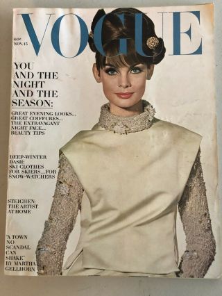 6 Vintage 1963 Vogue Magazines Sandra Paul Audrey Hepburn 7