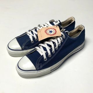 CONVERSE ALL STAR MADE IN USA Size 10 VINTAGE 90s CHUCK TAYLOR Blue Low 4