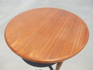 Danish Modern Expandable Teak Dining / Conference Table 126 