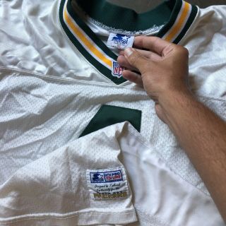 Men ' s Vintage Starter Authentic Pro Cut Green Bay Packers Brett Favre Jersey 48 2