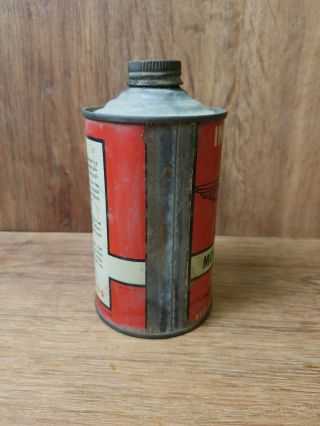 Vintage Phillips 66 Aviation Gasoline Model Motor Blend.  Empty.  Cone Top 4