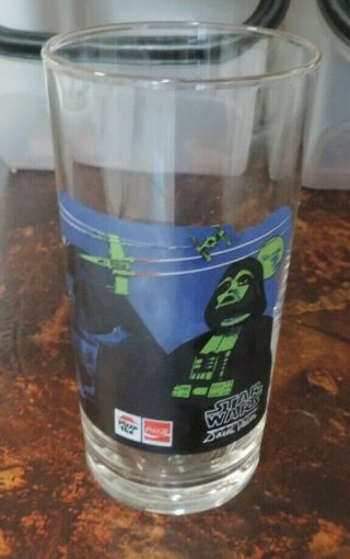 1977 Vintage Star Wars Glass Darth Vader Pizza Hut Coca Cola Australian Htf