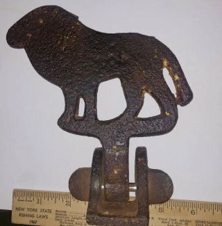 Vintage Lion - Carnival Game Shooting Gallery Cast Iron Target