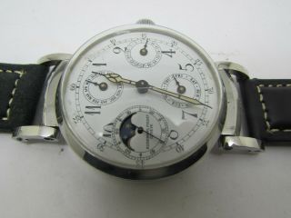 VINTAGE AUDEMARS PIGUET CHRONOGRAPH MOONPHASE HIGH POCKET MOVEMENT MEN WATCH 3