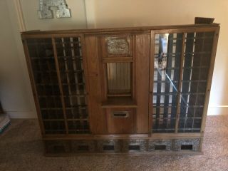 Thomas Kane And Co.  Post Office Cabinet With Postal Boxes And Window
