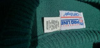 Vtg.  NFL Authentic Pro Line Cliff Engle SZ Medium Green Bay Packers Knit Sweater 5