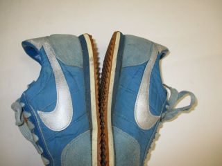 Vintage 1983 Nike Blue And Silver Low Sneakers Running Shoes Size 7.  5