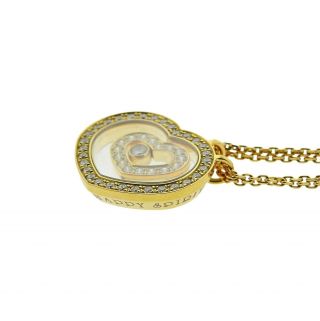 Chopard Happy Spirit Diamond 18k Gold Heart Pendant Necklace Retail $9830 3