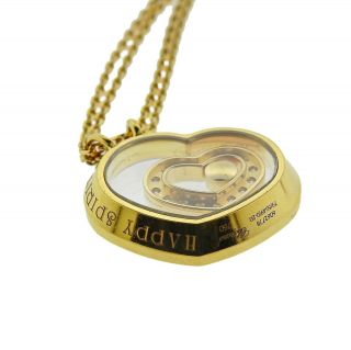 Chopard Happy Spirit Diamond 18k Gold Heart Pendant Necklace Retail $9830 4