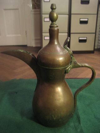 Vintage Islamic Arabic Coffee Pot (dallah) Bedouin Stamped Both Sides