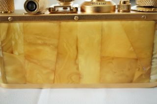 ULTRA RARE LEICA STANDARD gold plated Camera with Royal Baltic Amber 10