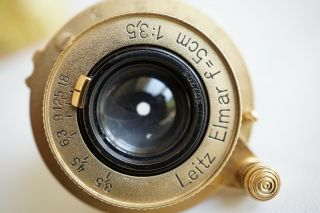 ULTRA RARE LEICA STANDARD gold plated Camera with Royal Baltic Amber 11