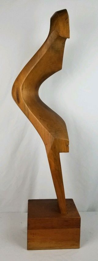 Giuseppe Carli 1968 Carved Wood Sculpture Mid Century Modern Venetian Gondola