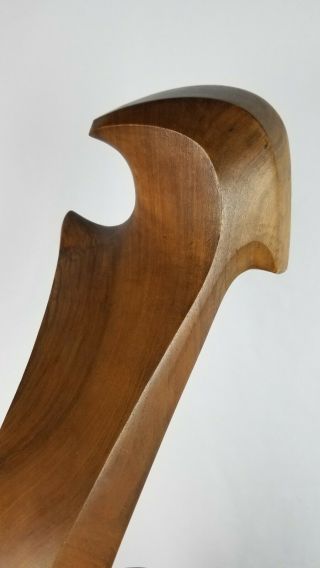 Giuseppe Carli 1968 Carved Wood Sculpture Mid Century Modern Venetian Gondola 6