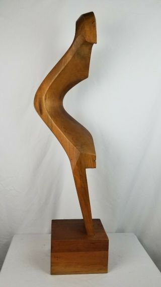 Giuseppe Carli 1968 Carved Wood Sculpture Mid Century Modern Venetian Gondola 9