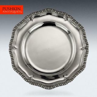 Antique 19thc French Solid Silver Dinner Plate,  Odiot C.  1870