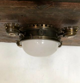 Vintage Antique Gothic Pendant Church Ceiling Light Large R.  A.  Manning