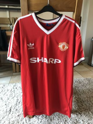 Manchester United Football Shirt Adults Xl Adidas Home Kit Vintage