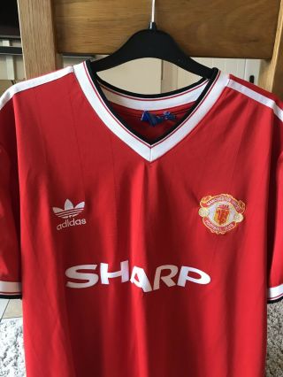 Manchester United Football Shirt Adults XL Adidas Home Kit vintage 2