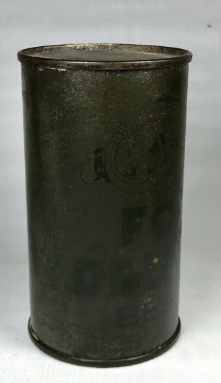 Rare Grand Rapids Fox Deluxe Brewing Olive Darb WW2 Beer Can Michigan Mich Mi 6
