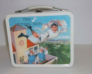 1968 Flying Nun Lunchbox & Aladdin Tag & Thermos Tissue Paper