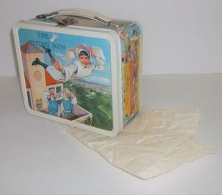 1968 Flying Nun Lunchbox & Aladdin Tag & Thermos Tissue Paper 3