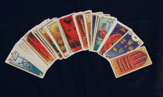 Vintage Rare Masonic Maconnique Tarot Cards Deck by Jean Beauchard 1987 OOP 5