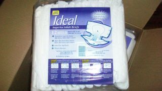 Vintage Ideal Medium Adult Plastic Backed Diapers case of 96 Rare 3