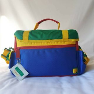 UCB United Colors of Benetton Camera Bag 90s Vintage Rare Large Colour block 3