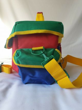 UCB United Colors of Benetton Camera Bag 90s Vintage Rare Large Colour block 5