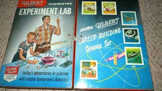 Vintage 1958 Gilbert Atomic Energy Chemistry Experiment Lab 12075 Near Complete