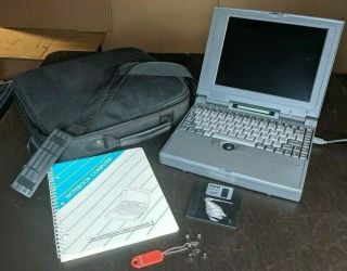 Vintage 486 Notebook Visa Model Ts30as Laptop Dos Windows 3.  1 Computer Retro Pc