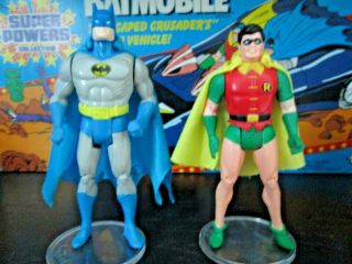 Vintage 1984 Kenner Powers Batman And Robin Loose Near Mint/mint Complete