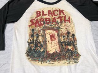 Vintage Black Sabbath Mob Rules Tour Shirt Large 1981 Rare Dio