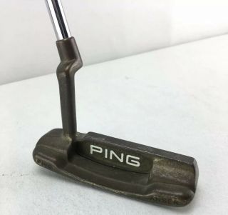 Rare Vintage Ping Usa Scottsdale Anser Slotted Bronze Putter 35 " Rh Euc
