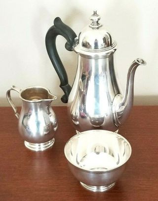 Antique Tiffany & Co.  Sterling Silver Tea Set Stamped 31.  8oz