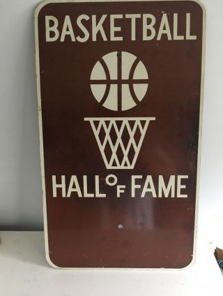 Rare Vintage Basketball Hall Of Fame Sign Nba