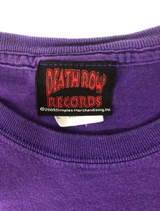 VTG Dr Dre Death Row Records T Shirt 90s Rap T Hip Hop Music Concert Tour Mens L 4