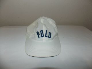 Vintage Polo Ralph Lauren Spell Out " Polo " Nylon Baseball Cap,  One Size