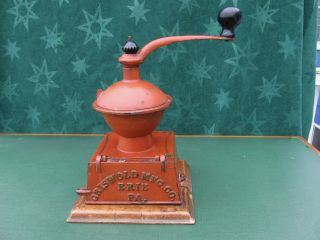 Antique Griswold Table Or Counter Top Coffee Grinder In Paint