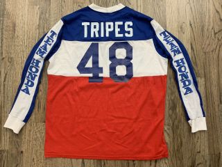 Vintage Marty Tripes 1980’s Honda Team Rider Motocross Long Sleeve Jersey Xl